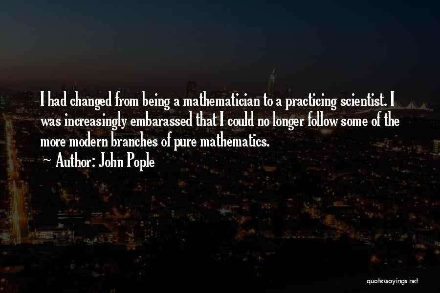 Pure Mathematician Quotes By John Pople