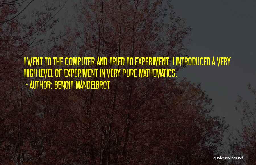 Pure Mathematics Quotes By Benoit Mandelbrot