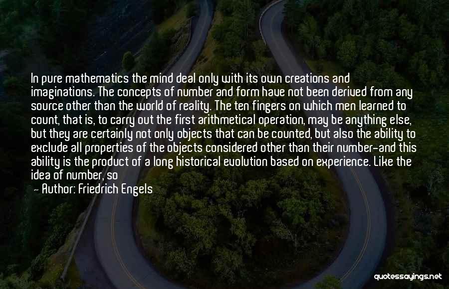 Pure Mathematics Quotes By Friedrich Engels