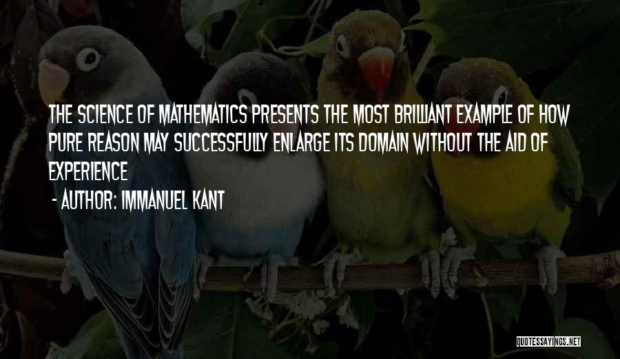 Pure Mathematics Quotes By Immanuel Kant