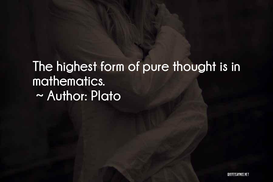 Pure Mathematics Quotes By Plato