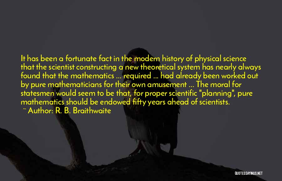 Pure Mathematics Quotes By R. B. Braithwaite