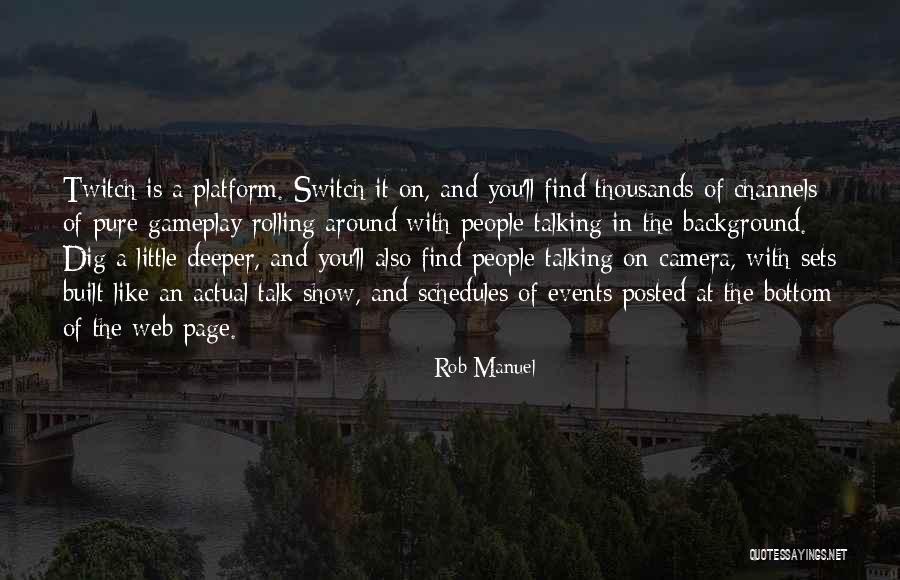 Pure Talk Quotes By Rob Manuel Pure Talk Quotes By Rob Manuel