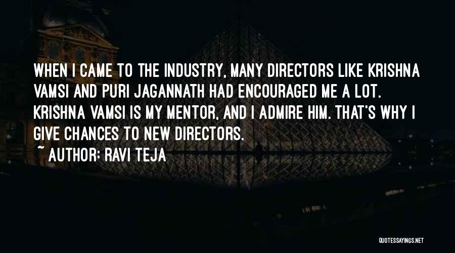 Puri Jagannath Quotes By Ravi Teja