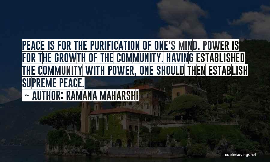 Purification Quotes By Ramana Maharshi