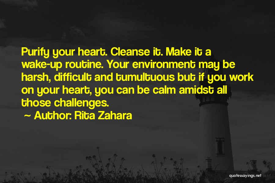 Purify Your Heart Quotes By Rita Zahara