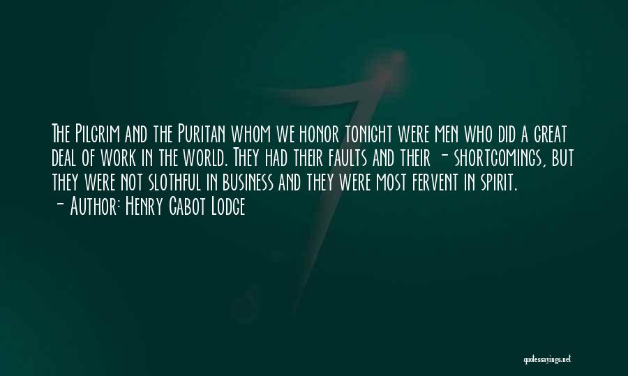 Puritan Quotes By Henry Cabot Lodge