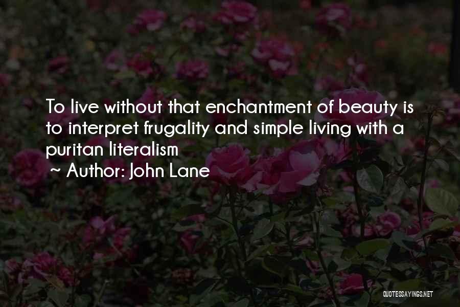 Puritan Quotes By John Lane