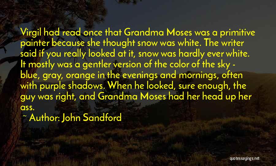 Purple Color Quotes By John Sandford