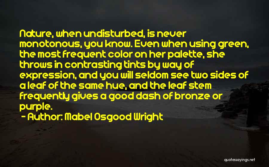 Purple Color Quotes By Mabel Osgood Wright