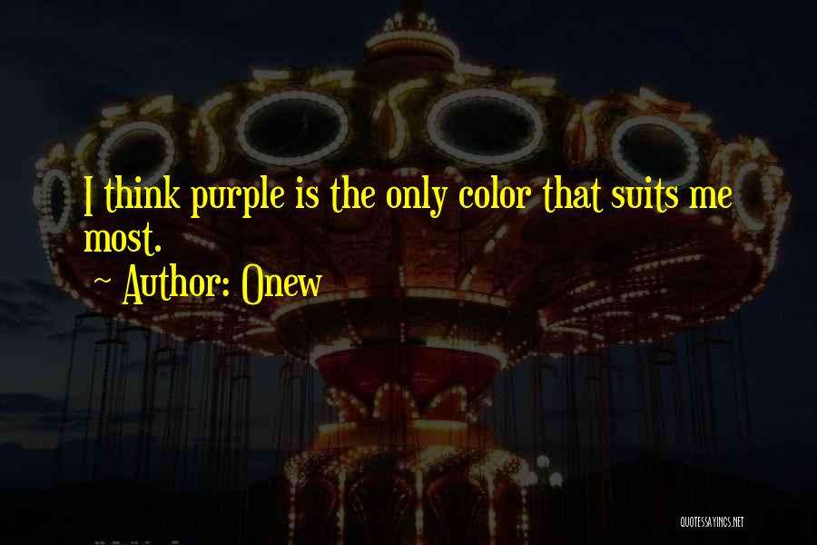 Purple Color Quotes By Onew