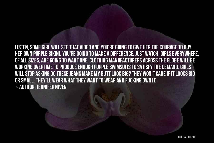Purple Cow Quotes By Jennifer Niven