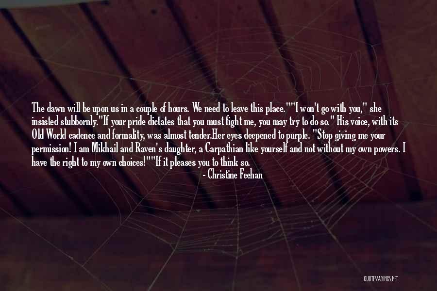 Purple Eyes Quotes By Christine Feehan