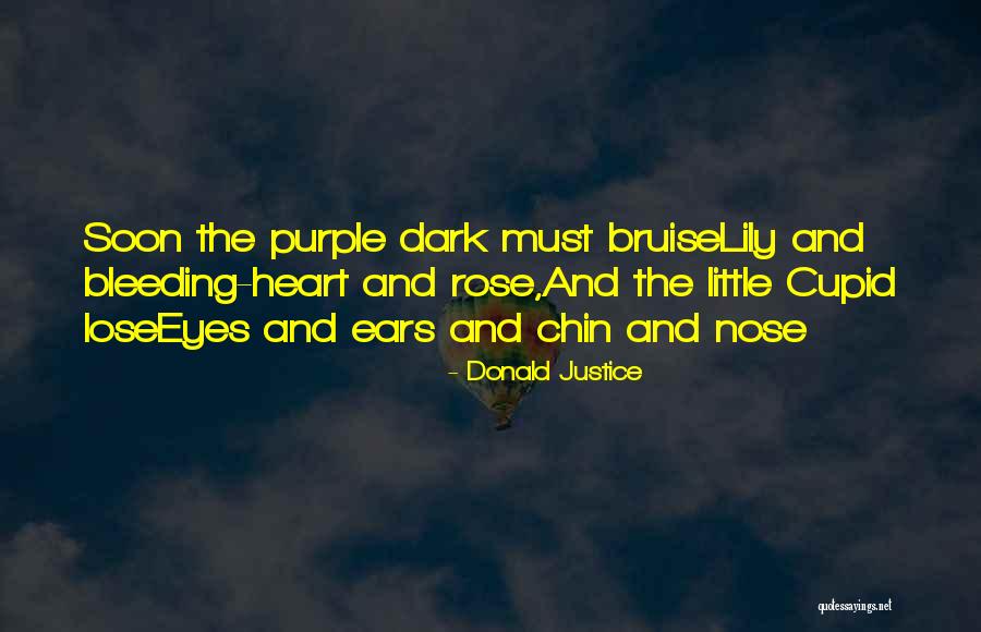 Purple Eyes Quotes By Donald Justice