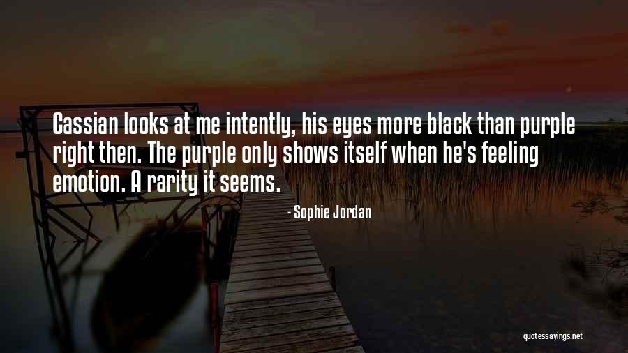 Purple Eyes Quotes By Sophie Jordan