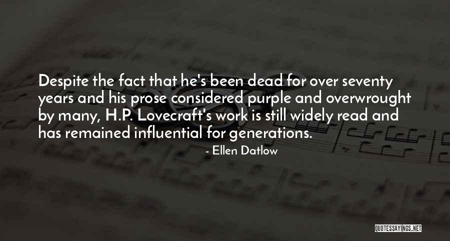 Purple Prose Quotes By Ellen Datlow Purple Prose Quotes By Ellen Datlow