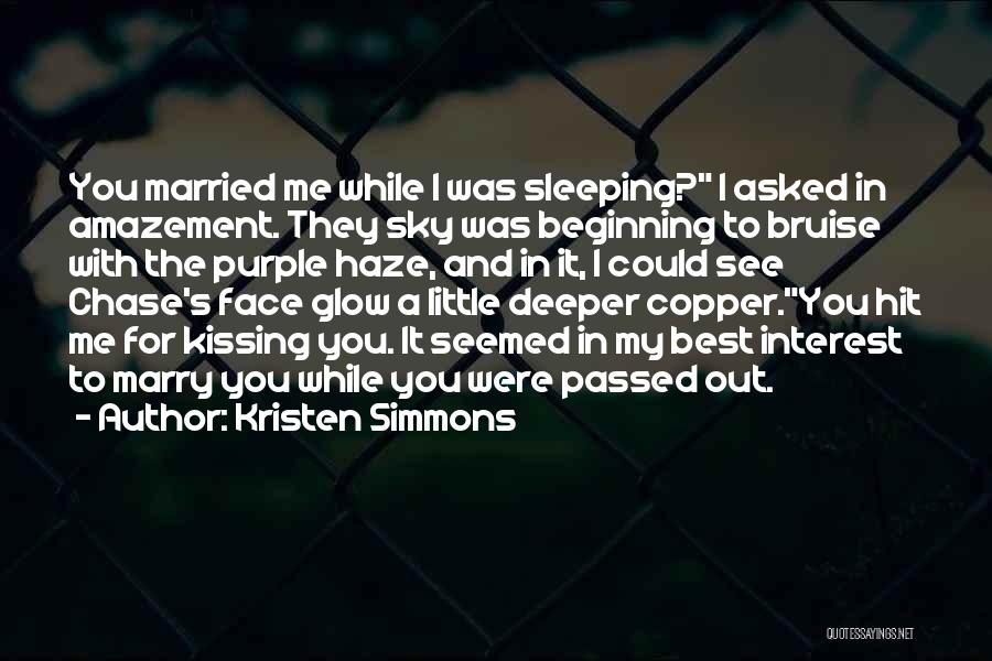 Purple Sky Quotes By Kristen Simmons