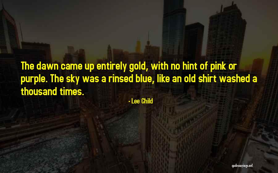 Purple Sky Quotes By Lee Child