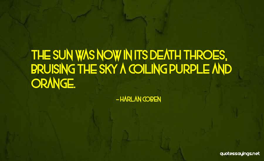 Purple Sky Sunset Quotes By Harlan Coben