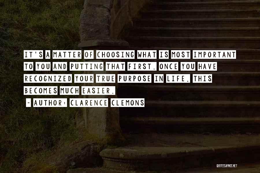 Purpose And Life Quotes By Clarence Clemons