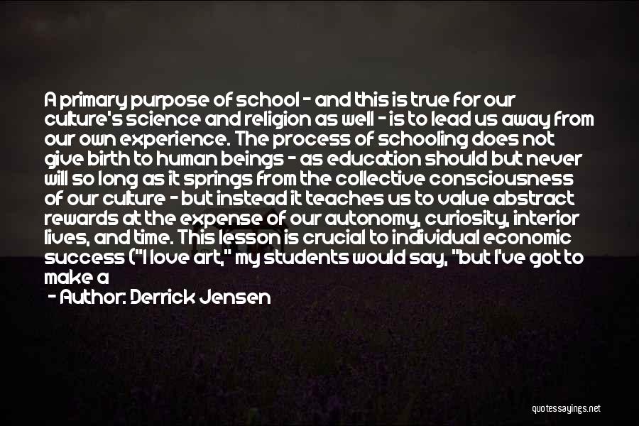 Purpose Of Art Quotes By Derrick Jensen