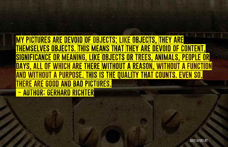 Purpose Of Art Quotes By Gerhard Richter