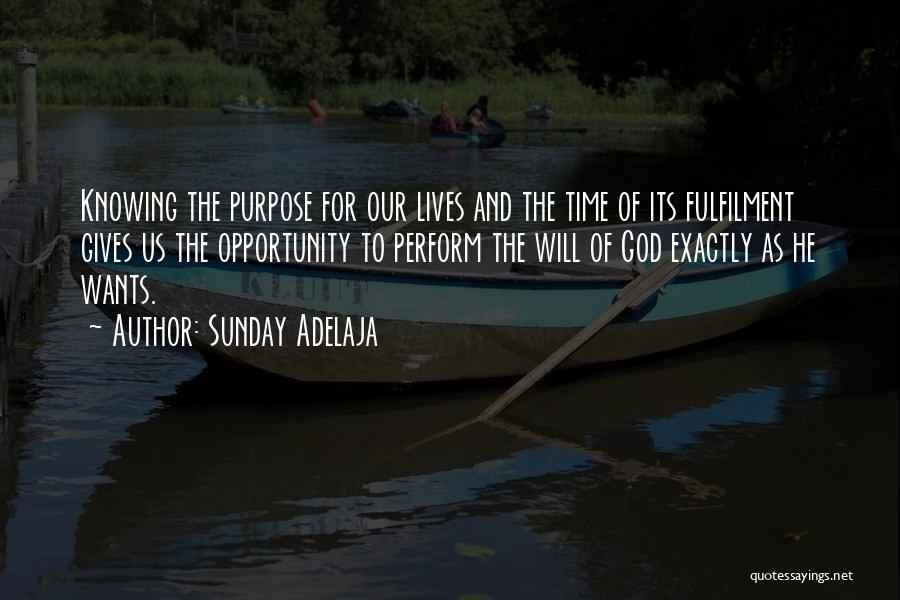 Purpose Of God Quotes By Sunday Adelaja