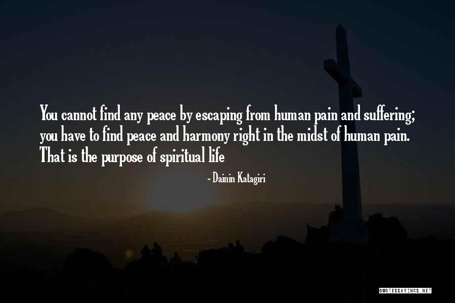 Purpose Of Human Life Quotes By Dainin Katagiri