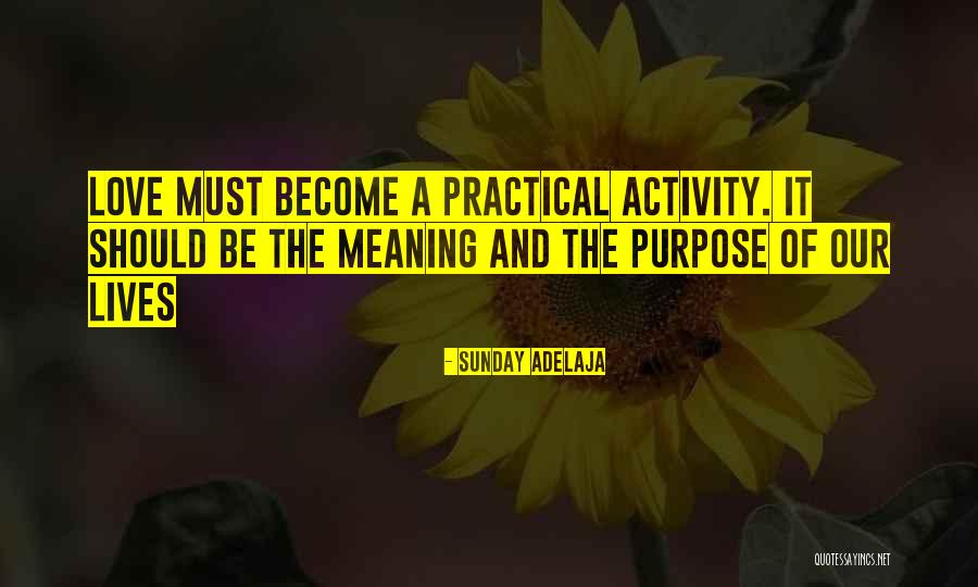 Purpose Of Love Quotes By Sunday Adelaja