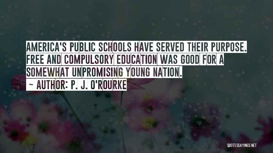 Purpose Of Public Education Quotes By P. J. O'Rourke