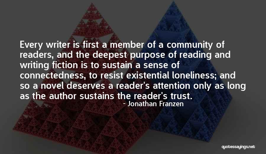 Purpose Of Reading Quotes By Jonathan Franzen Purpose Of Reading Quotes By Jonathan Franzen