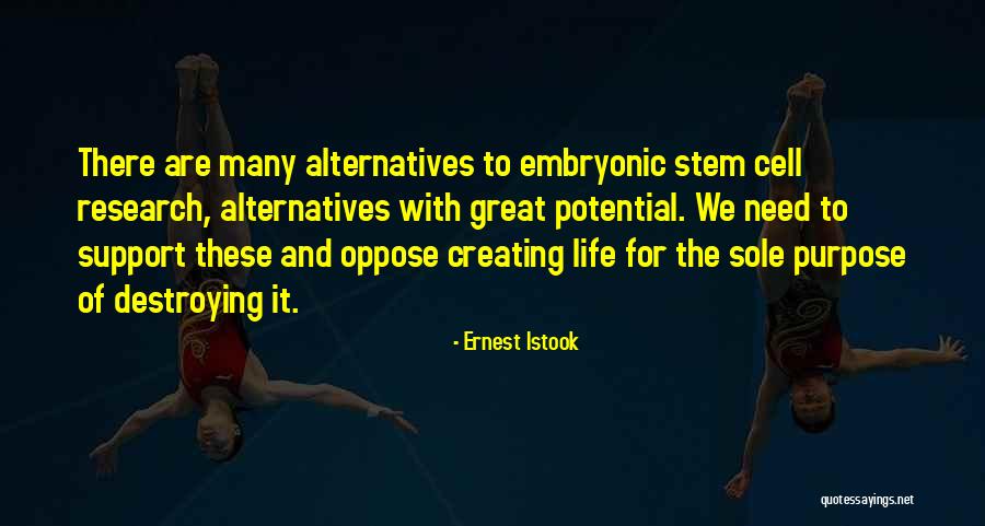 Purpose Of Research Quotes By Ernest Istook