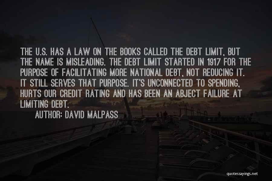 Purpose Of The Law Quotes By David Malpass