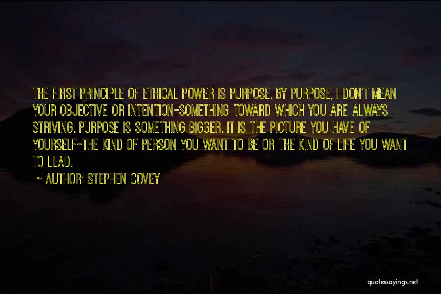 Purpose Picture Quotes By Stephen Covey