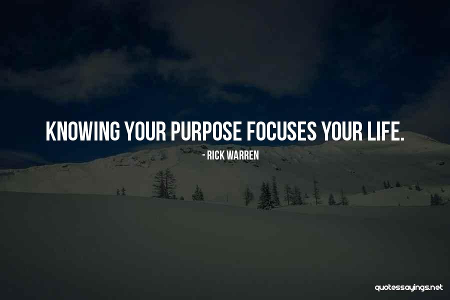 Purpose Rick Warren Quotes By Rick Warren