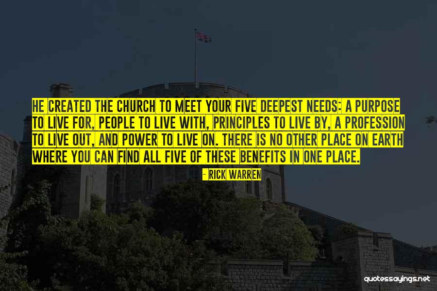 Purpose Rick Warren Quotes By Rick Warren