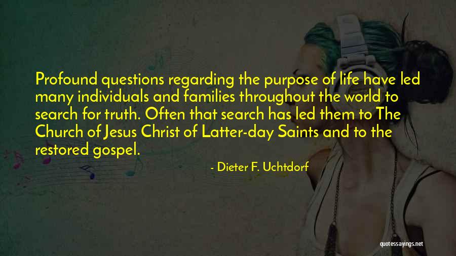Purpose That Families Quotes By Dieter F. Uchtdorf Purpose That Families Quotes By Dieter F. Uchtdorf