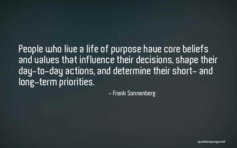 Purposeful Living Quotes By Frank Sonnenberg Purposeful Living Quotes By Frank Sonnenberg