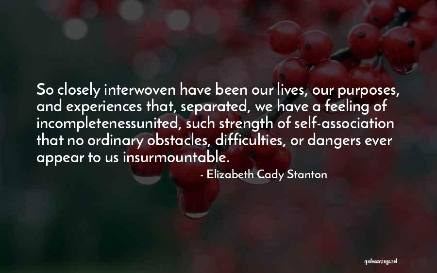 Purposes Of Our Lives Quotes By Elizabeth Cady Stanton Purposes Of Our Lives Quotes By Elizabeth Cady Stanton