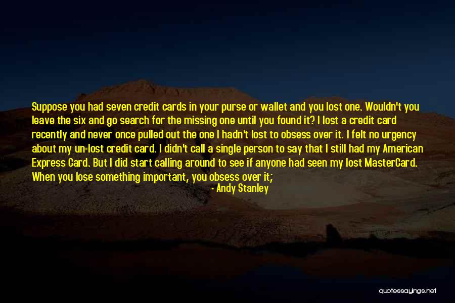 Purse Card Quotes By Andy Stanley Purse Card Quotes By Andy Stanley