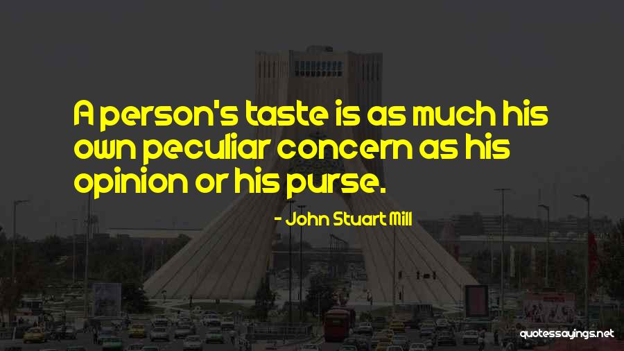 Purse Quotes By John Stuart Mill