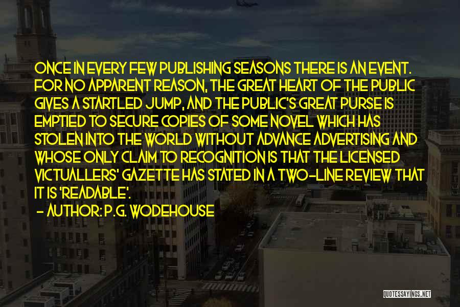 Purse Quotes By P.G. Wodehouse