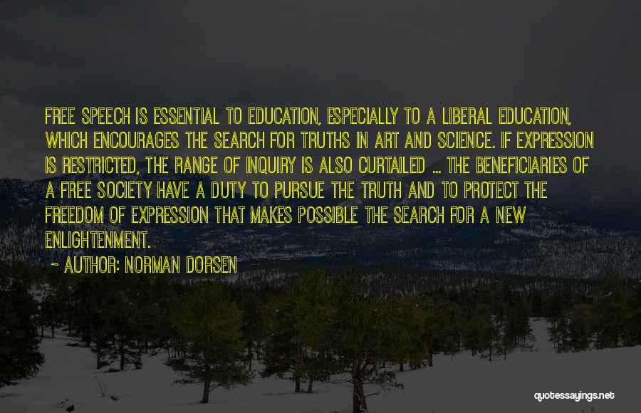 Pursue Education Quotes By Norman Dorsen