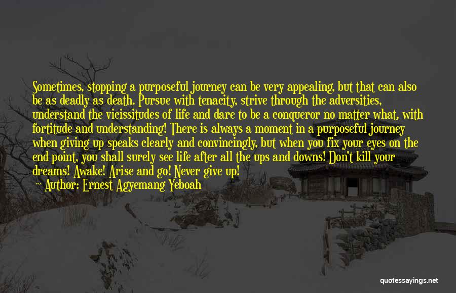 Pursue Your Dreams Quotes By Ernest Agyemang Yeboah