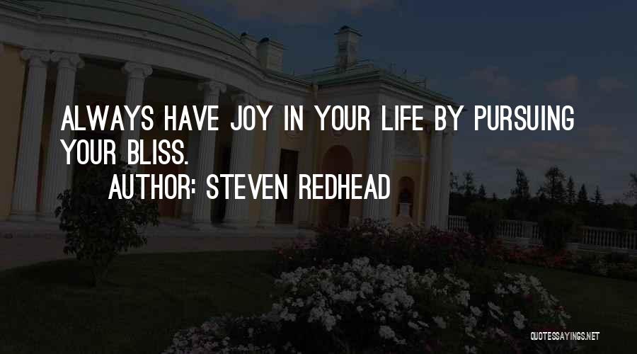 Pursuing Quotes By Steven Redhead