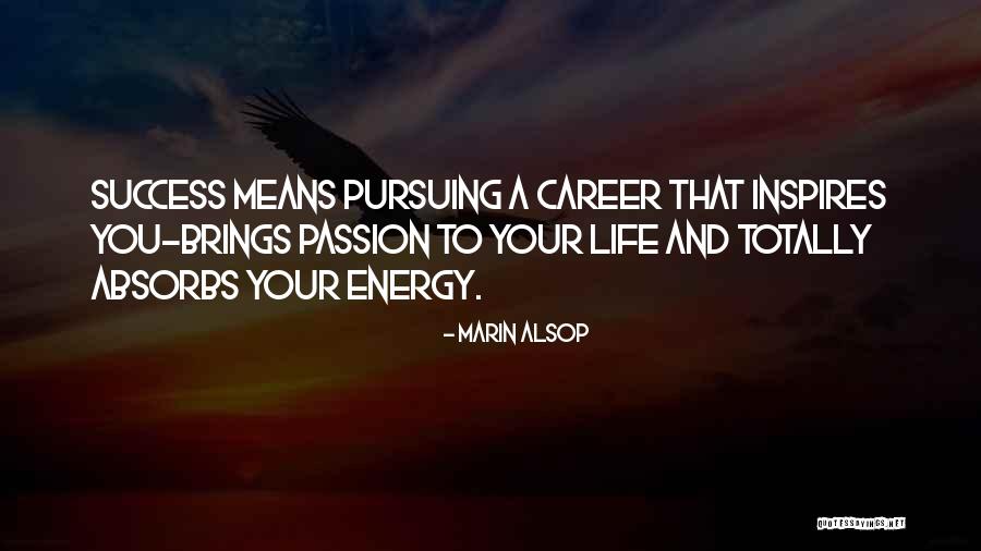 Pursuing Your Career Quotes By Marin Alsop