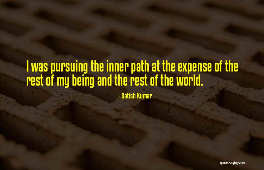 Pursuing Your Own Path Quotes By Satish Kumar Pursuing Your Own Path Quotes By Satish Kumar