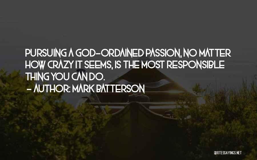 Pursuing Your Passion Quotes By Mark Batterson