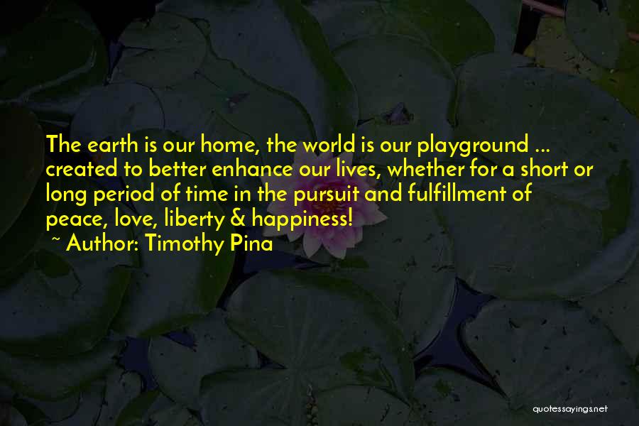 Pursuit For Peace Quotes By Timothy Pina