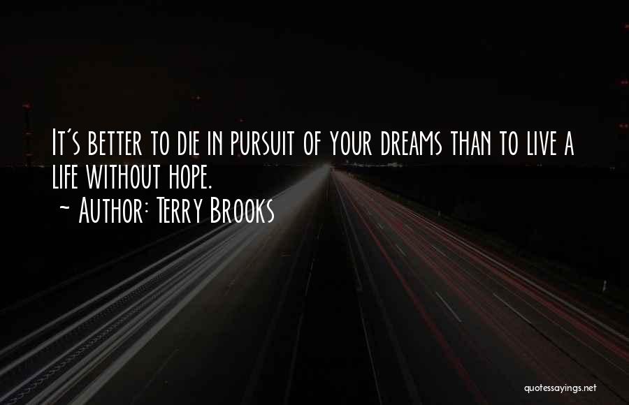 Pursuit Of A Dreams Quotes By Terry Brooks